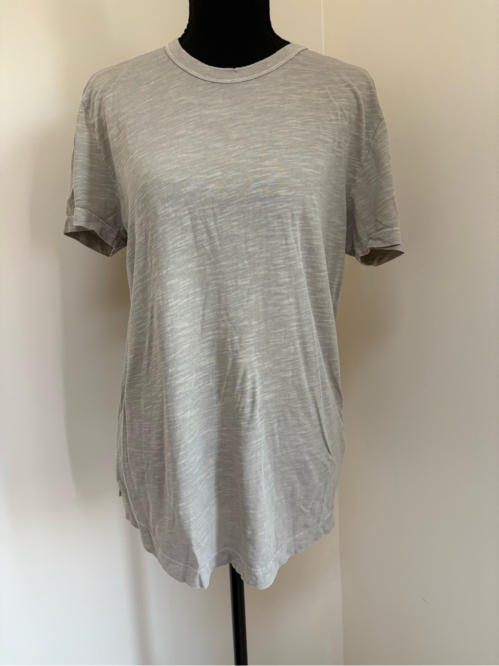 Buck Mason Light Gray Slub Crewneck T-Shirt